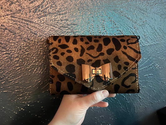 The Leopard Luxe Clutch